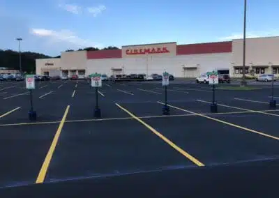 Pavement Markings at Movie Theater