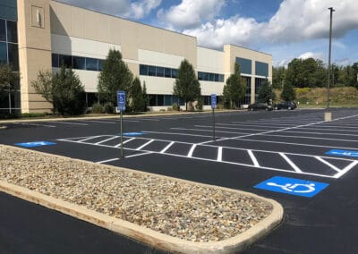 Pavement Markings at Business Center