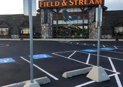 Parking Lot Markings at Retailer